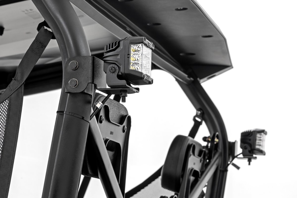 Segway 570 F LED Light Kit - Rear - Rough Country - Amber DRL - Black